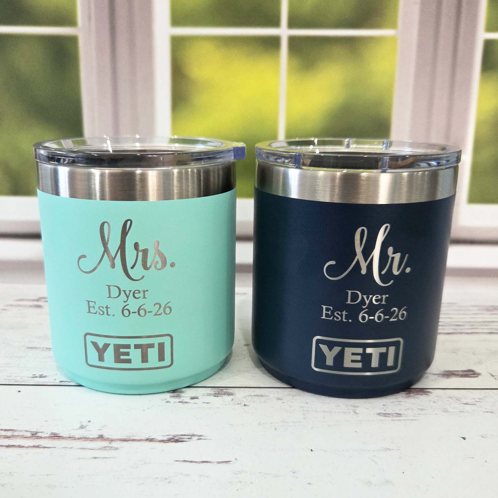 Mr. & Mrs. Engraved YETI Tumblers