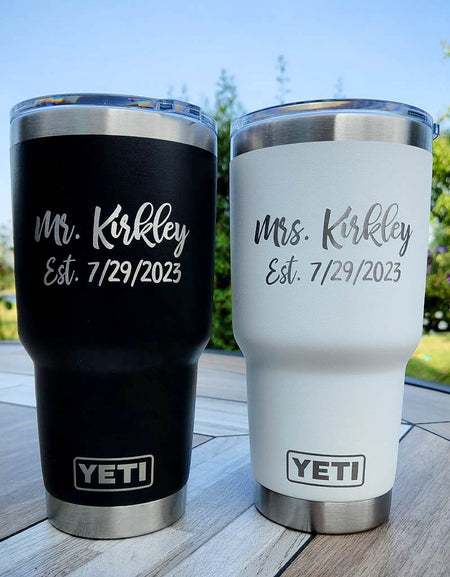 Mr. & Mrs. Engraved YETI Tumblers