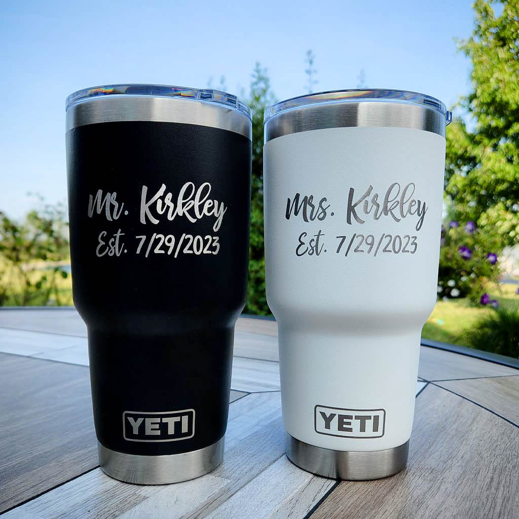 Mr. & Mrs. Engraved YETI Tumblers