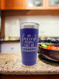 My Favorite People Call Me Grandma Engraved Polar Camel Tumbler