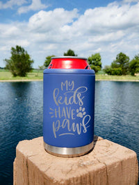My Kids Have Paws Personalized Engraved Can Cooler - Sunny Box