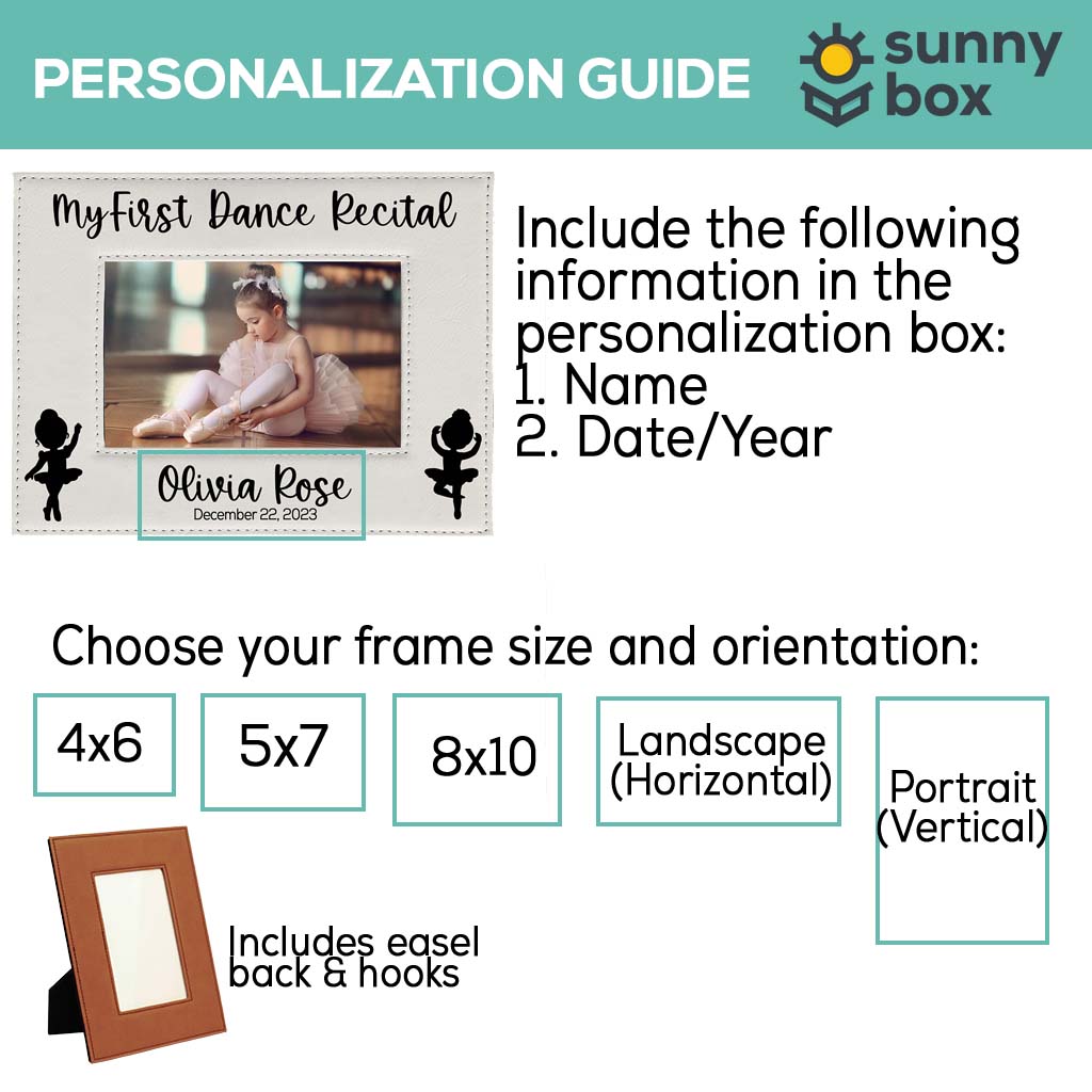 My First Dance Recital Leatherette Picture Frame