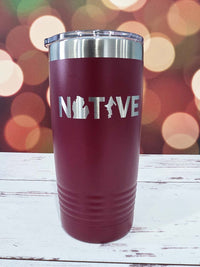 Michigan Native Engraved Polar Camel Tumbler