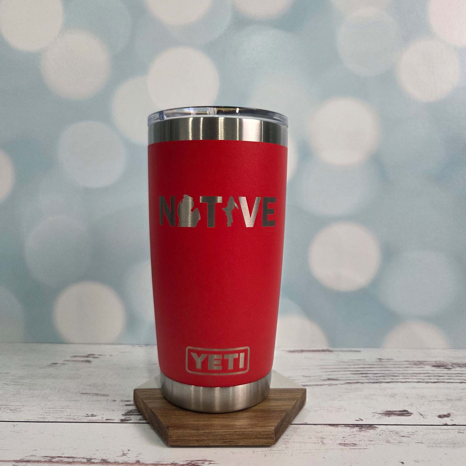 Michigan Native Engraved YETI Tumbler