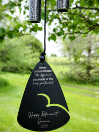 Never Underestimate The Difference You Made Memorial Wind Chime