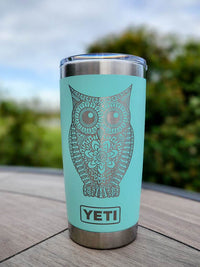Owl Mandala - Engraved YETI Tumbler