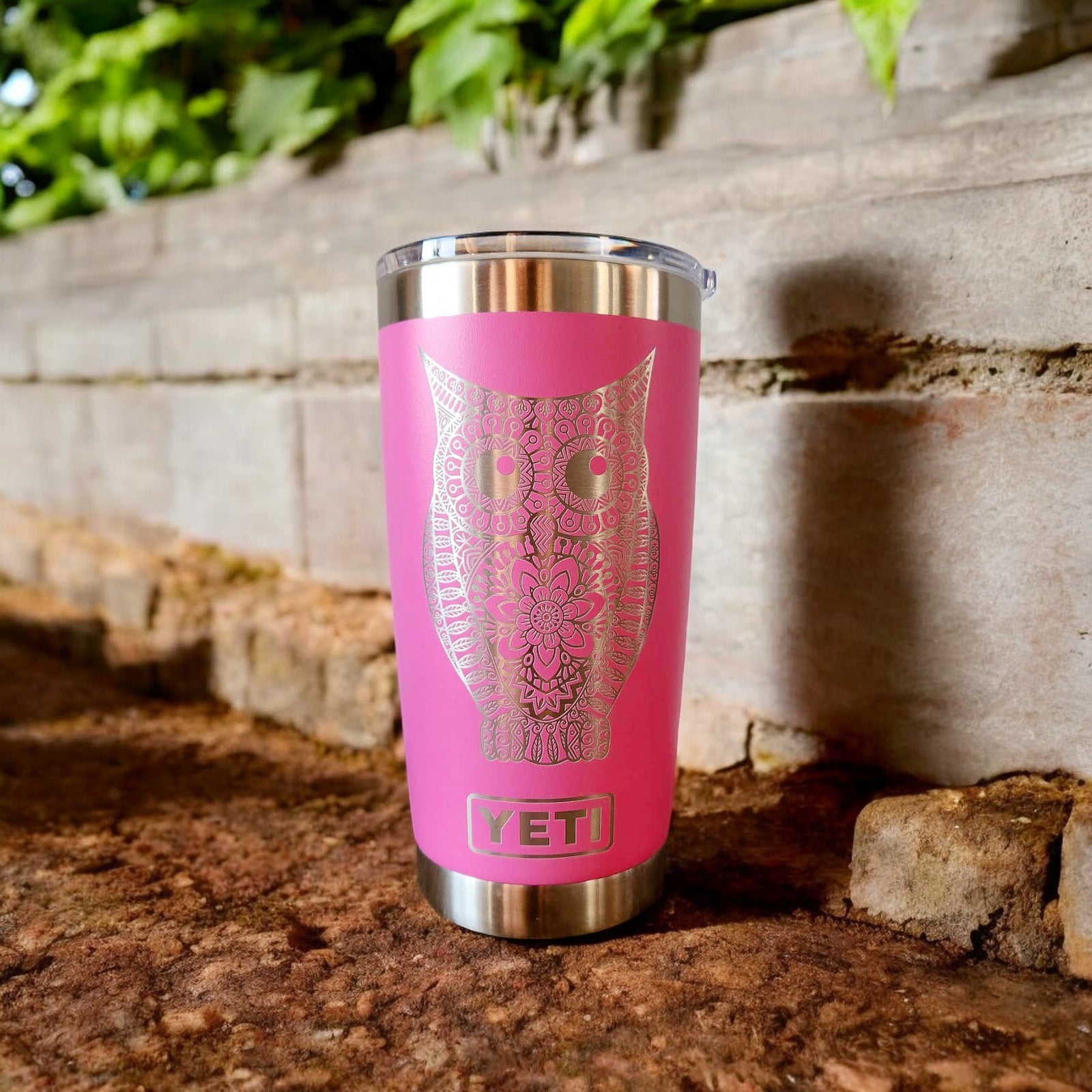Owl Mandala - Engraved YETI Tumbler