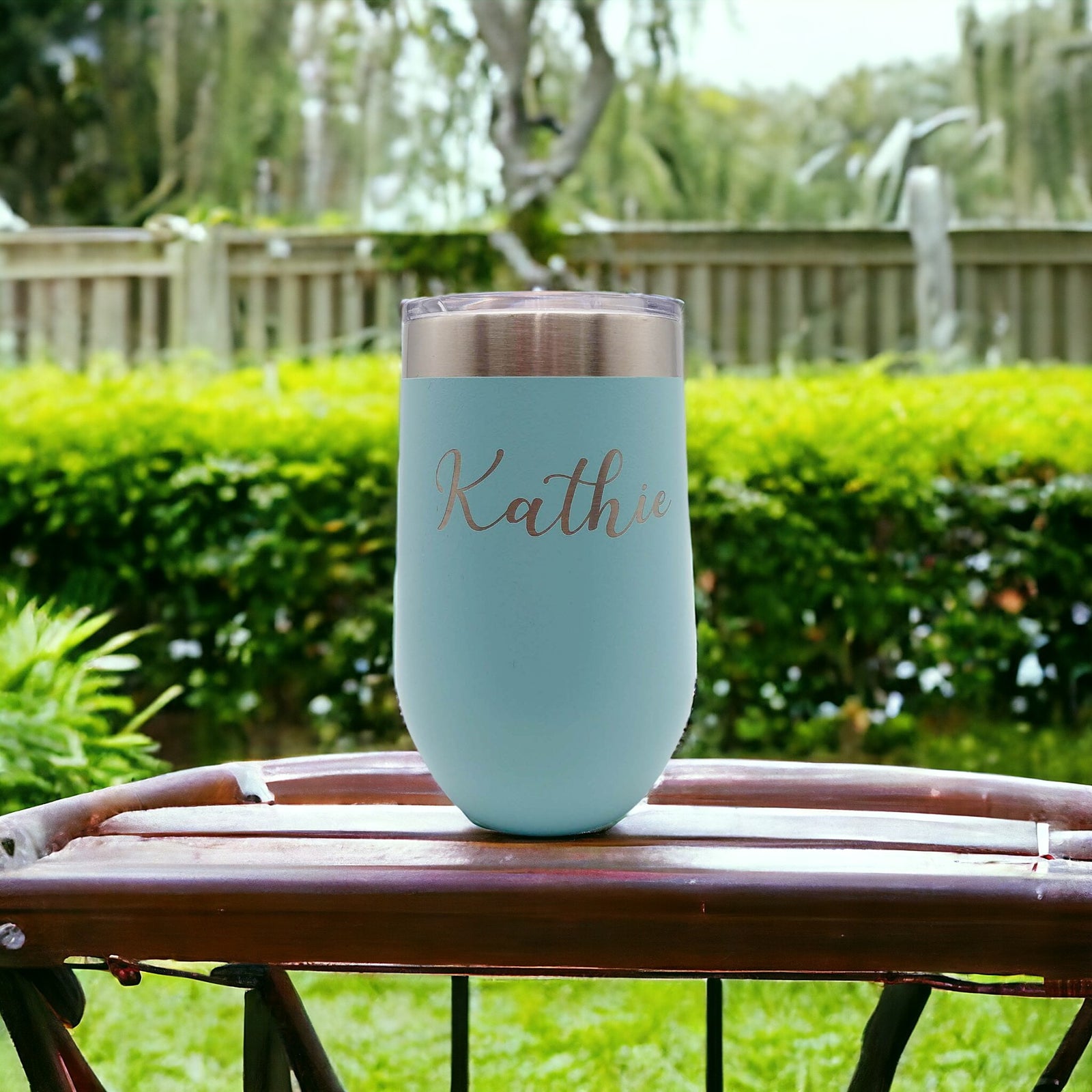 Engraved 16oz Polar Camel Teal Wine Tumbler Sunny Box