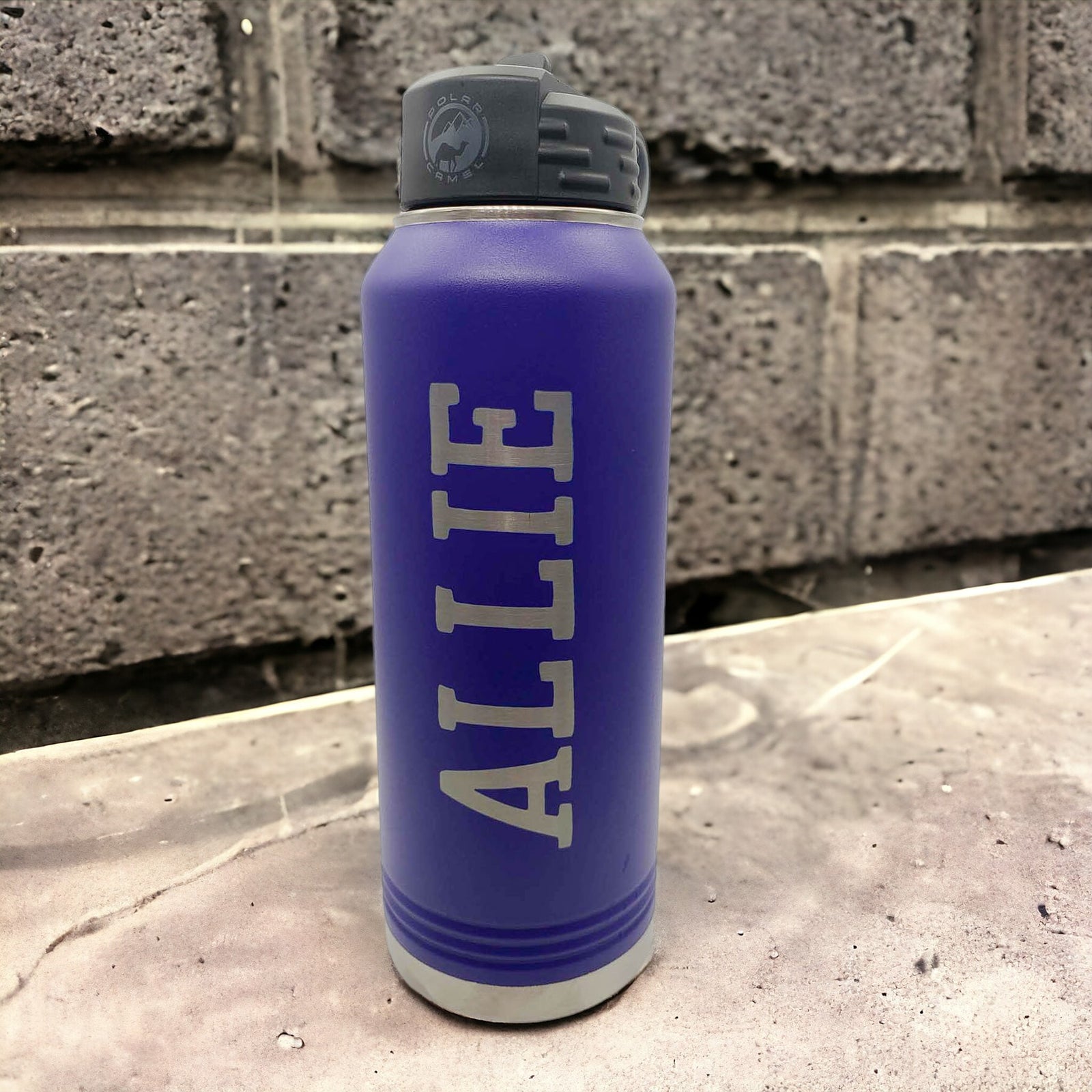 Personalized Polar Camel 32oz Water Bottle Purple by Sunny Box