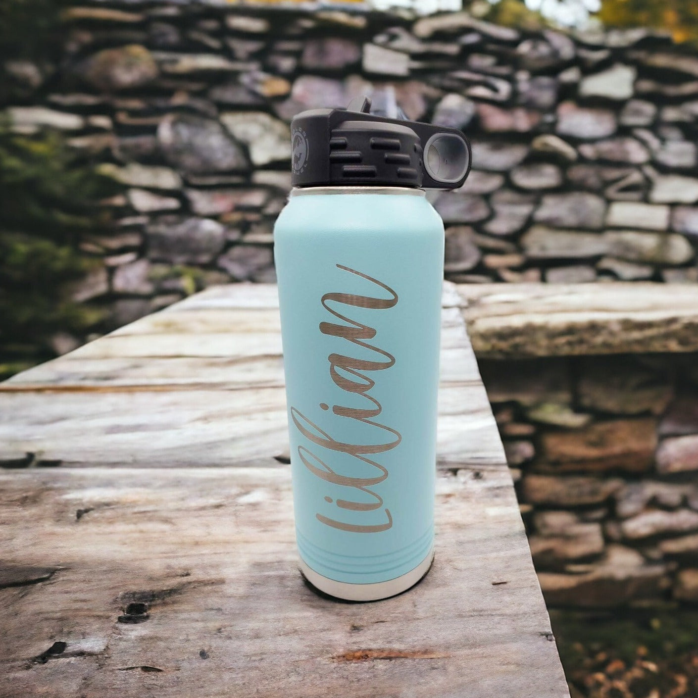 Personalized Polar Camel 32oz Water Bottle Teal by Sunny Box