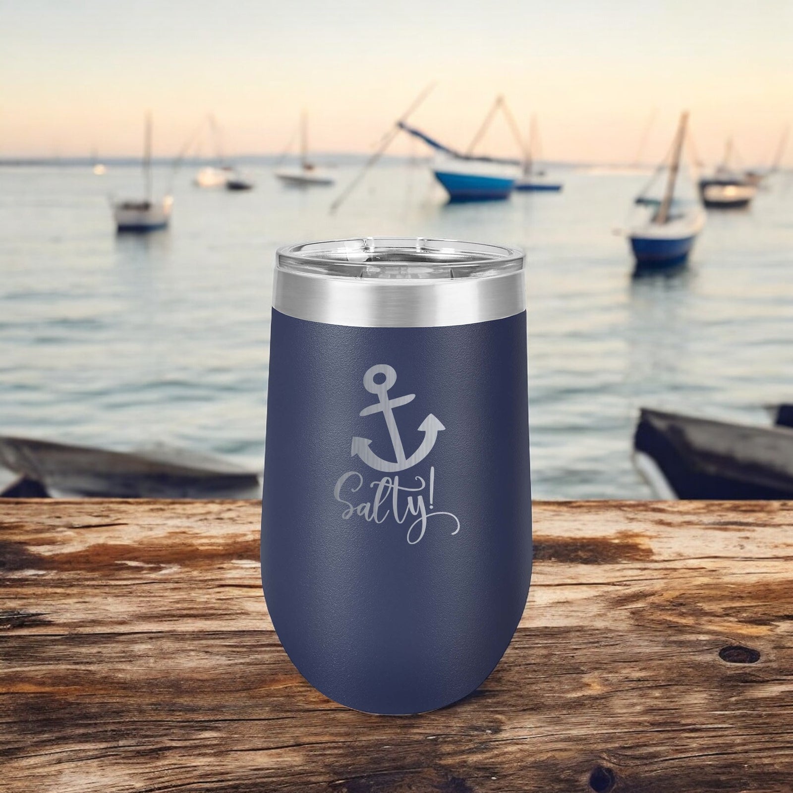 Salty Anchor - Engraved Polar Camel Tumbler