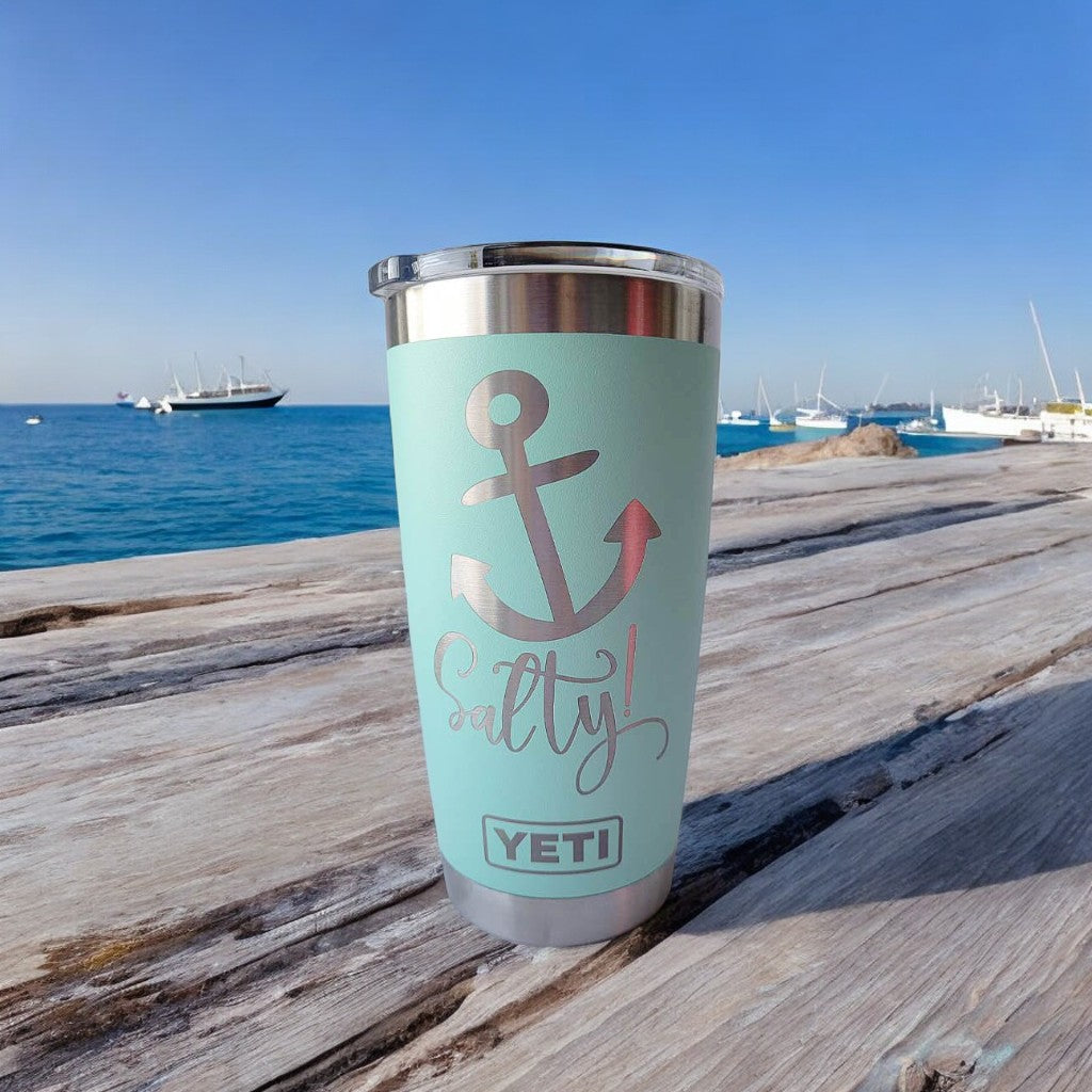 Salty Engraved YETI Tumbler