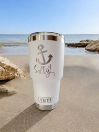 Salty Engraved YETI Tumbler