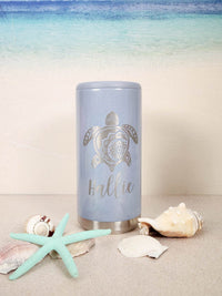 Sea Turtle Engraved Can Cooler