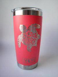 Sea Turtle Aloha Mandala - Engraved YETI Tumbler