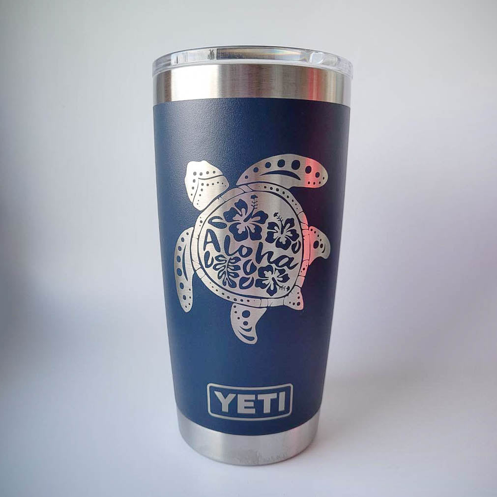 Sea Turtle Aloha Mandala - Engraved YETI Tumbler