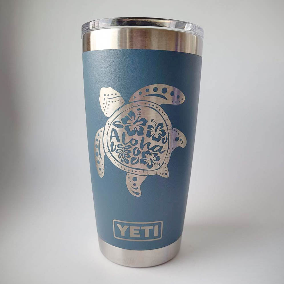 Sea Turtle Aloha Mandala - Engraved YETI Tumbler