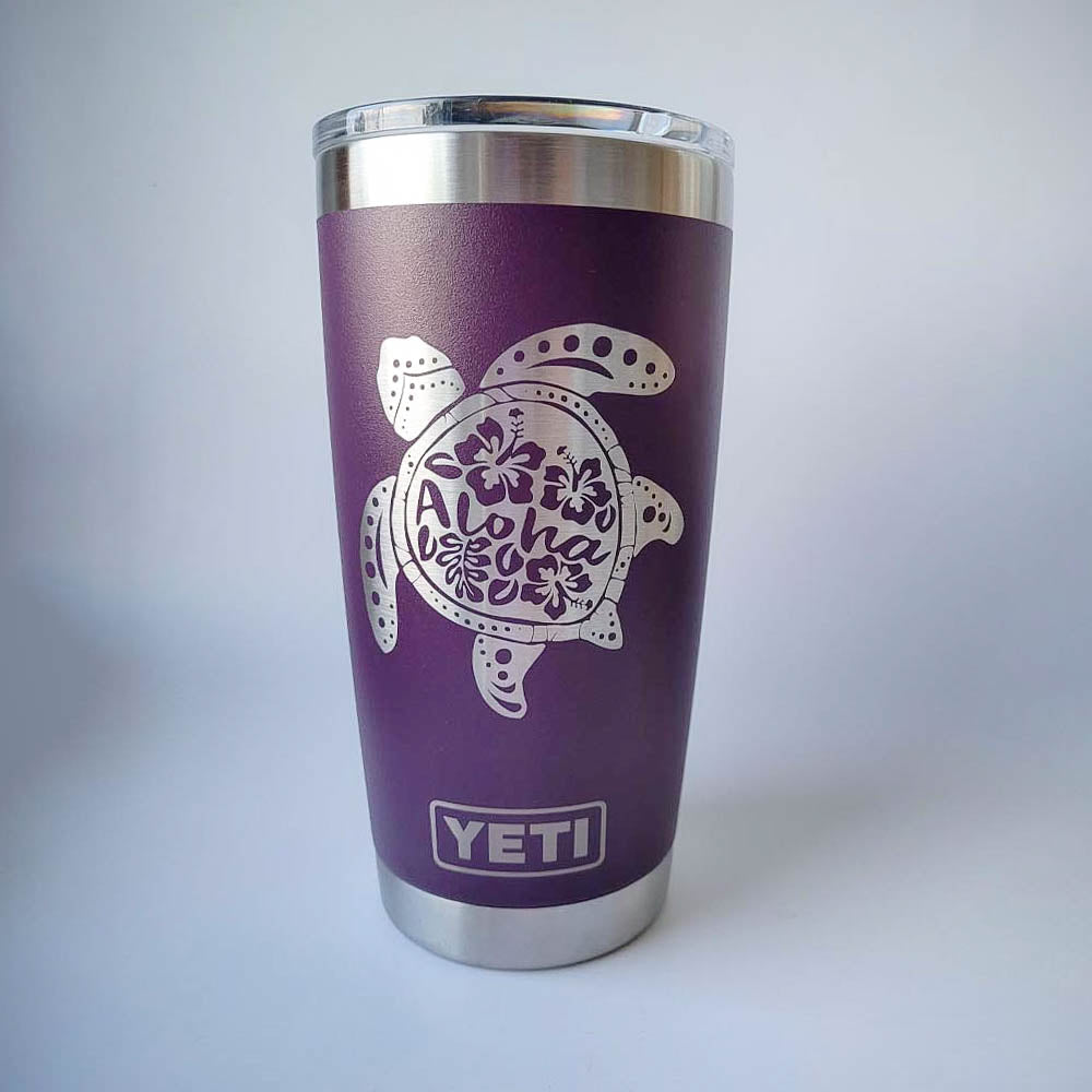 Sea Turtle Aloha Mandala - Engraved YETI Tumbler