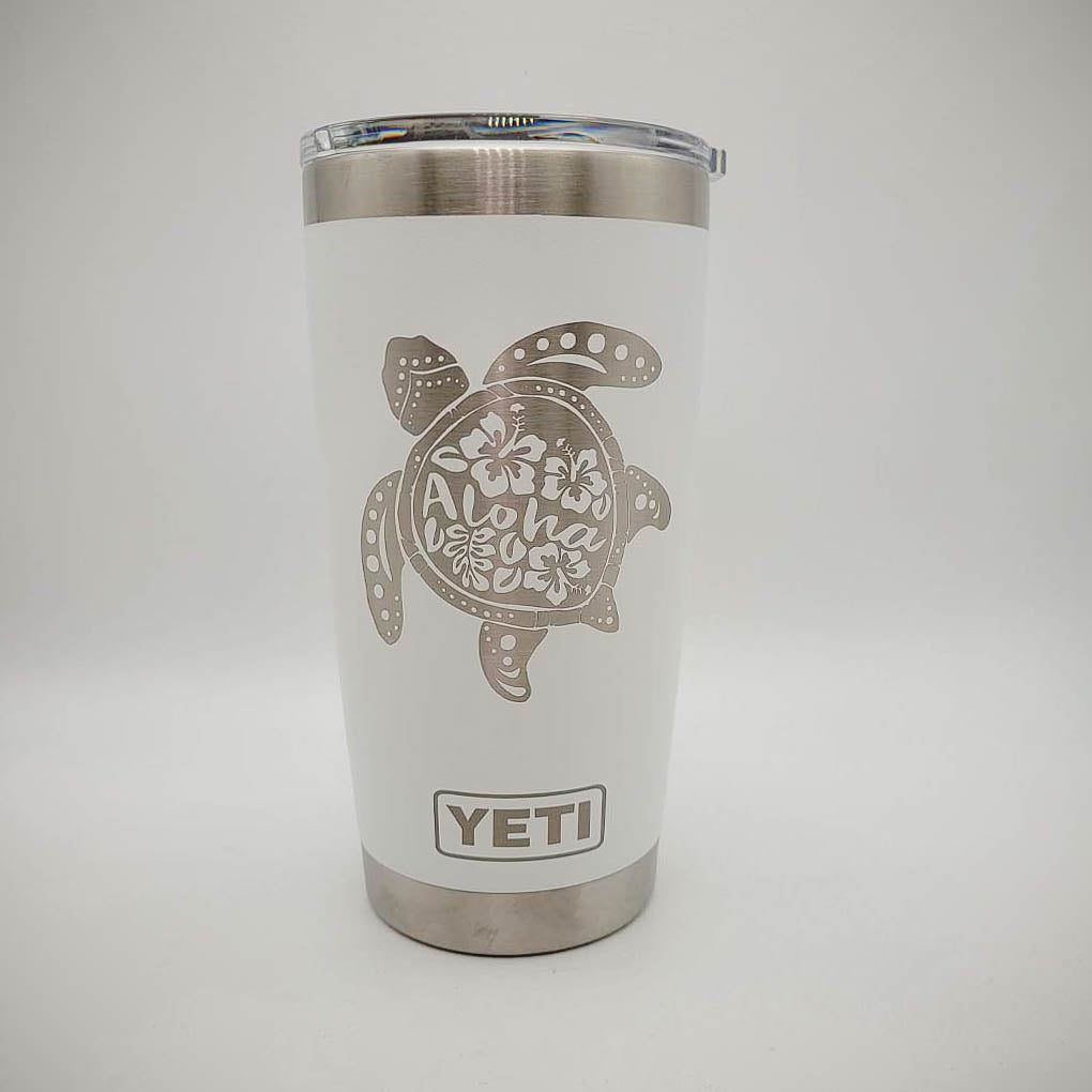 Sea Turtle Aloha Mandala - Engraved YETI Tumbler