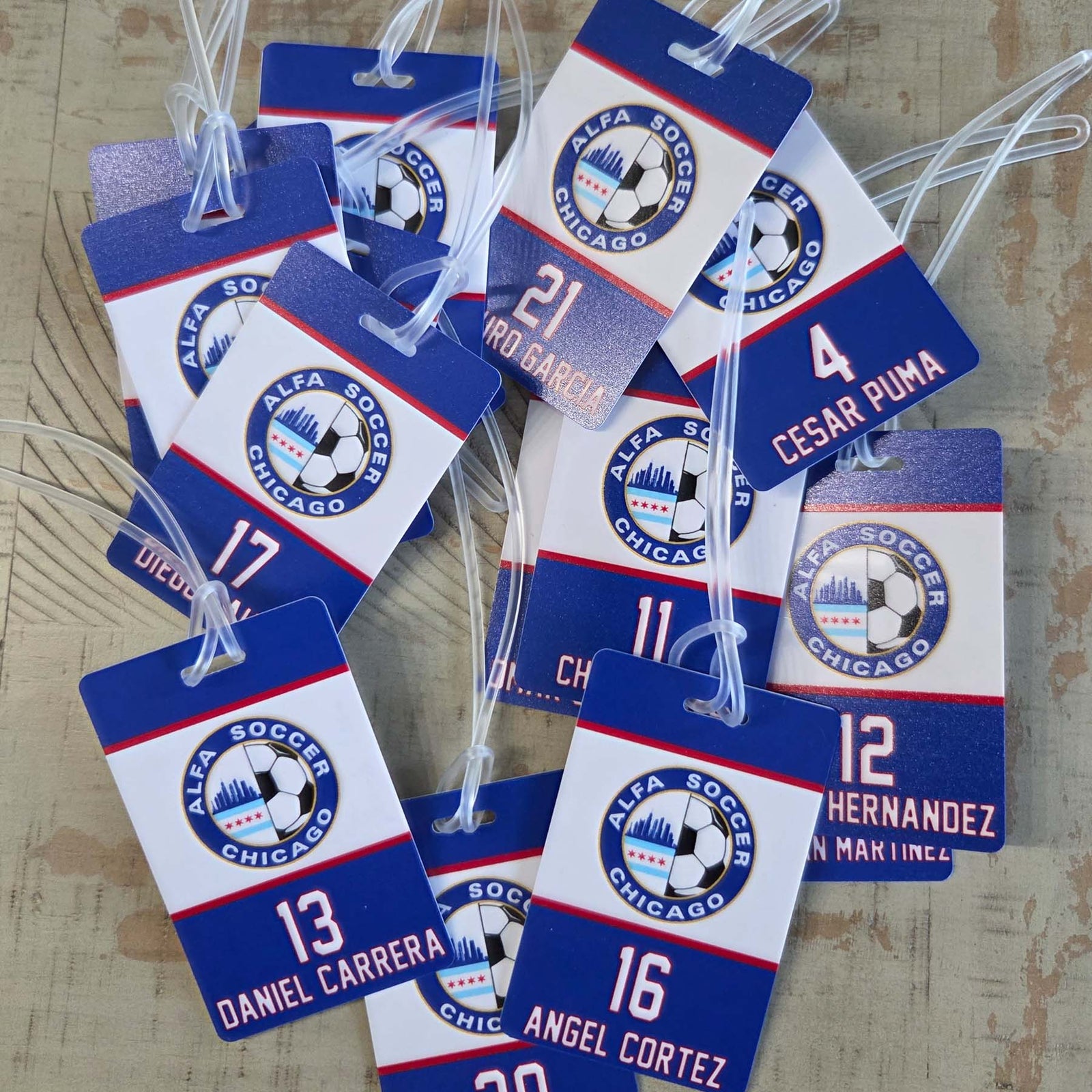 Soccer Team Sports Bag Tag