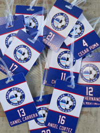 Team Logo Bag Tag - Custom Sports Bag Tag With Durable Strap