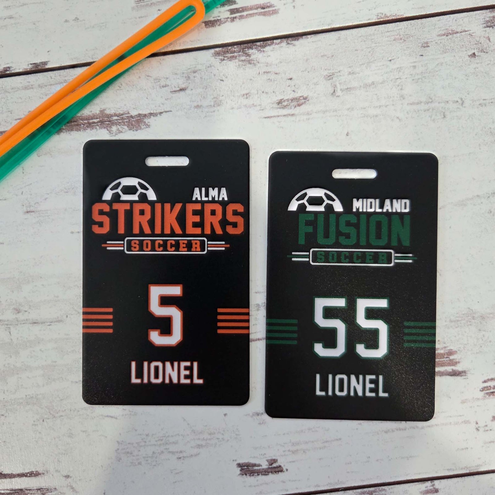 Soccer Team Sports Bag Tag