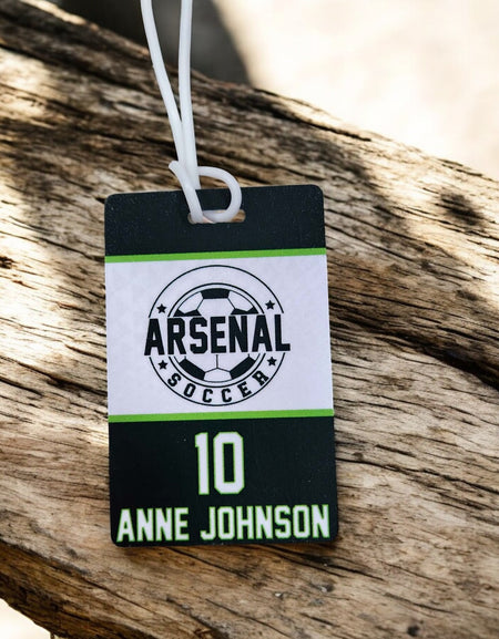 Personalized Soccer Bag Tag, Team Sports