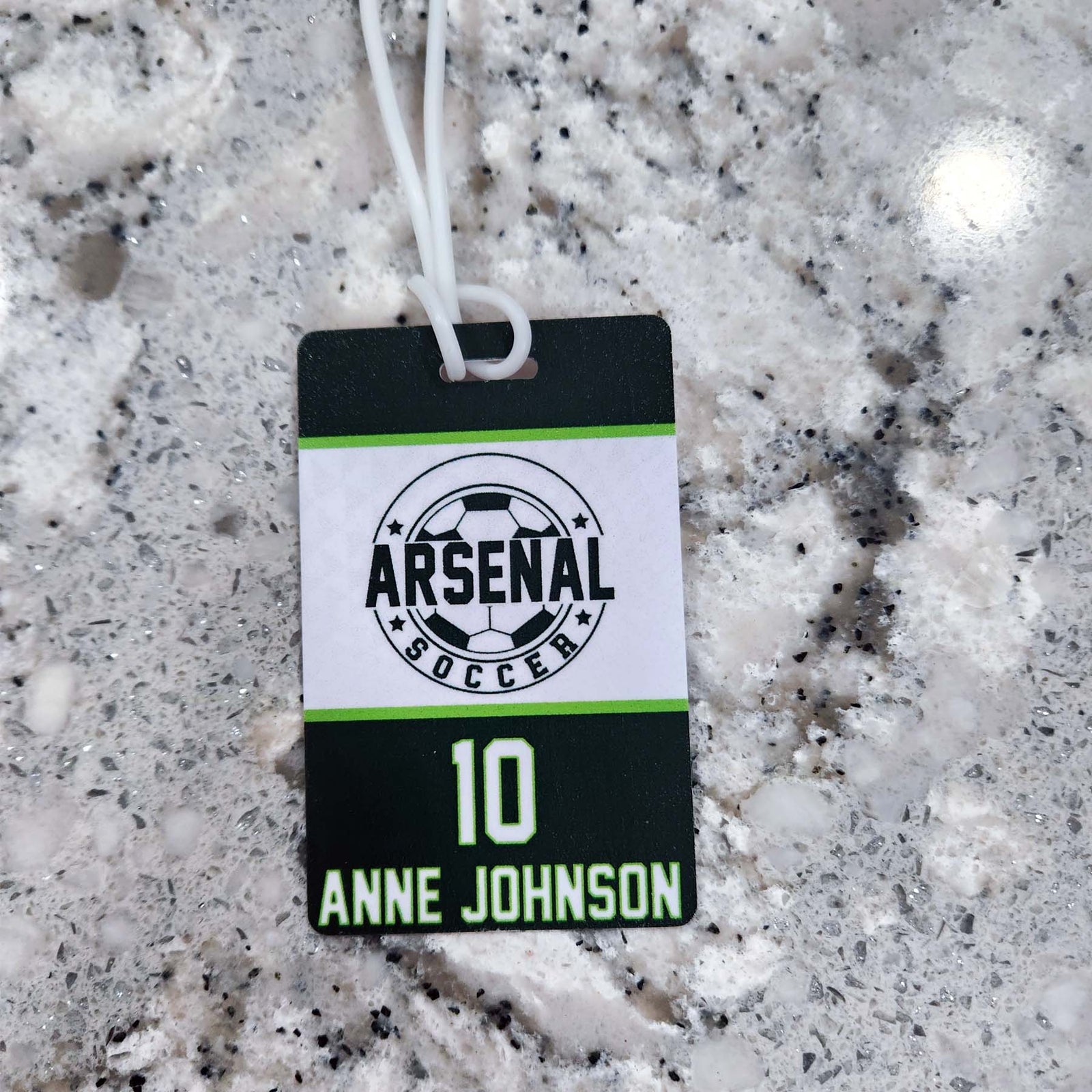 Personalized Soccer Bag Tag, Team Sports