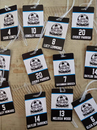 Team Logo Bag Tag - Custom Sports Bag Tag With Durable Strap