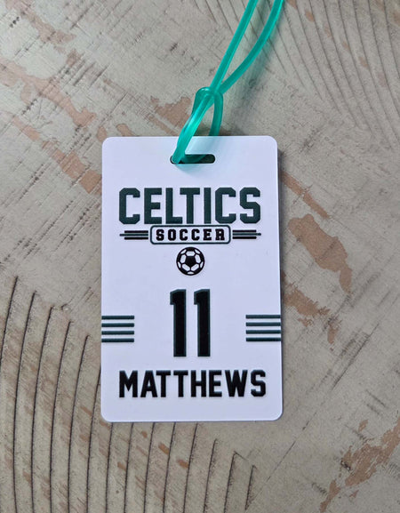 Soccer Team Sports Bag Tag