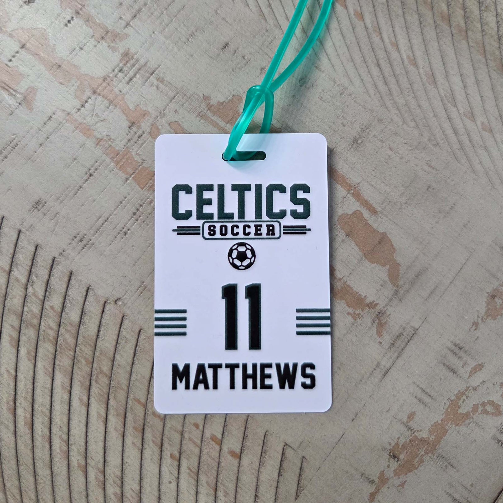 Soccer Team Sports Bag Tag