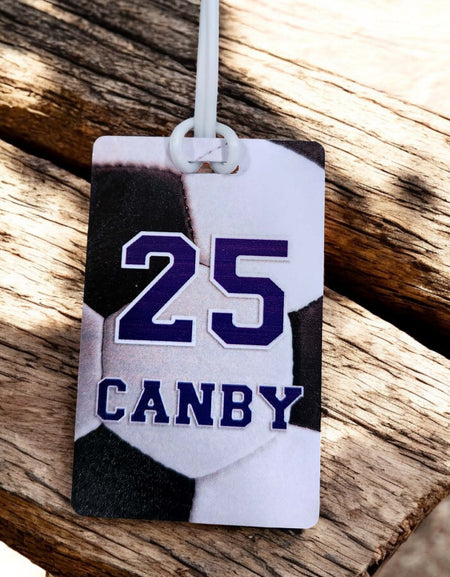 Personalized Soccer Team Sports Bag Tag