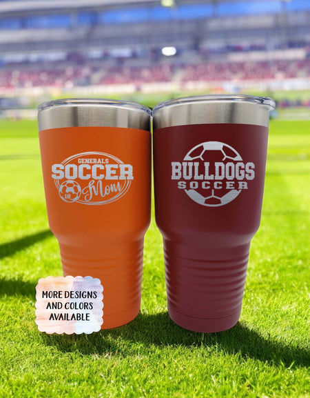 Soccer School Mascot - Engraved Polar Camel Tumbler or Water Bottle