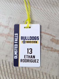 Soccer Team Sports Bag Tag
