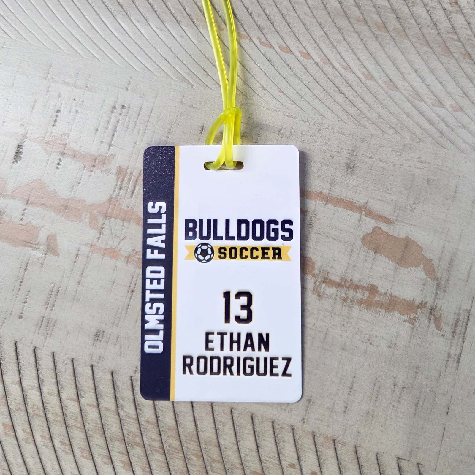 Soccer Team Sports Bag Tag