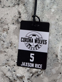 Soccer Team Sports Bag Tag