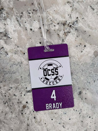 Soccer Team Sports Bag Tag