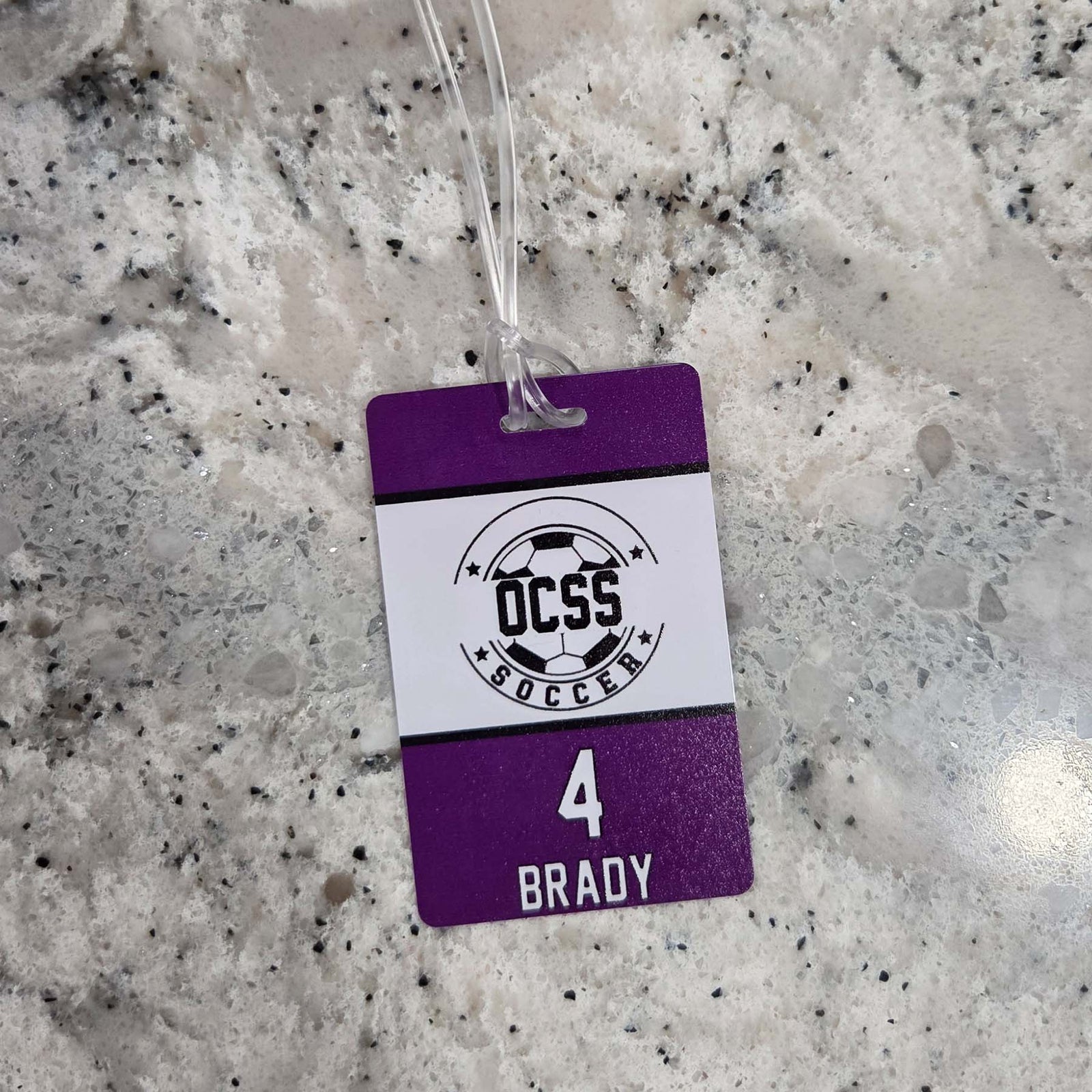 Soccer Team Sports Bag Tag