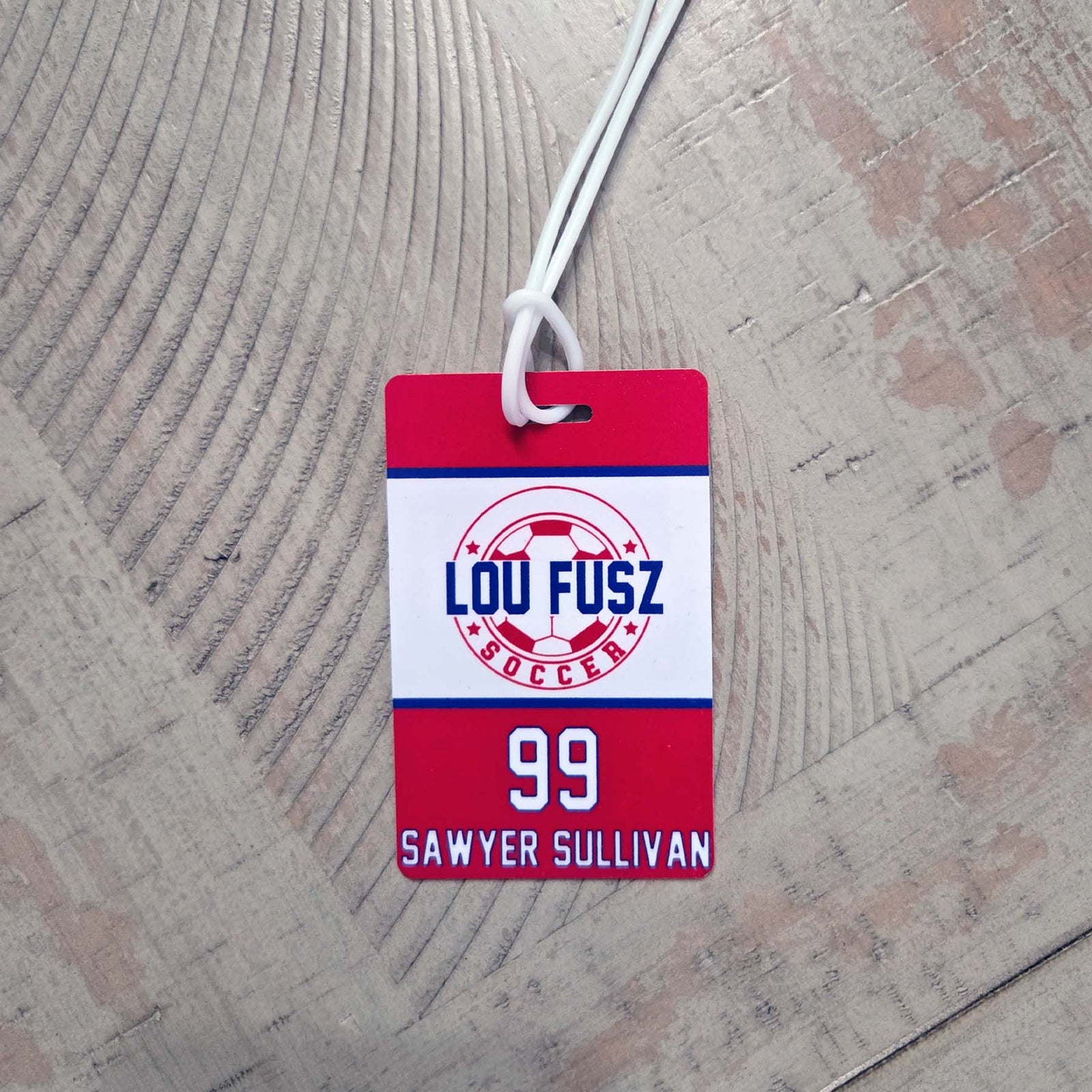 Soccer Team Sports Bag Tag