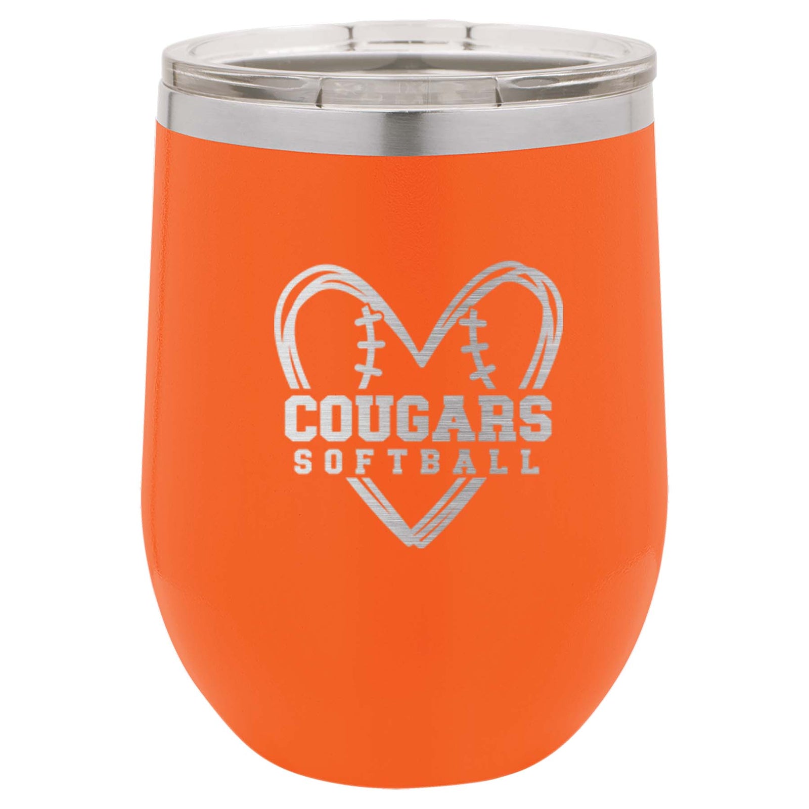 Softball School Mascot - Engraved Polar Camel Tumbler or Water Bottle