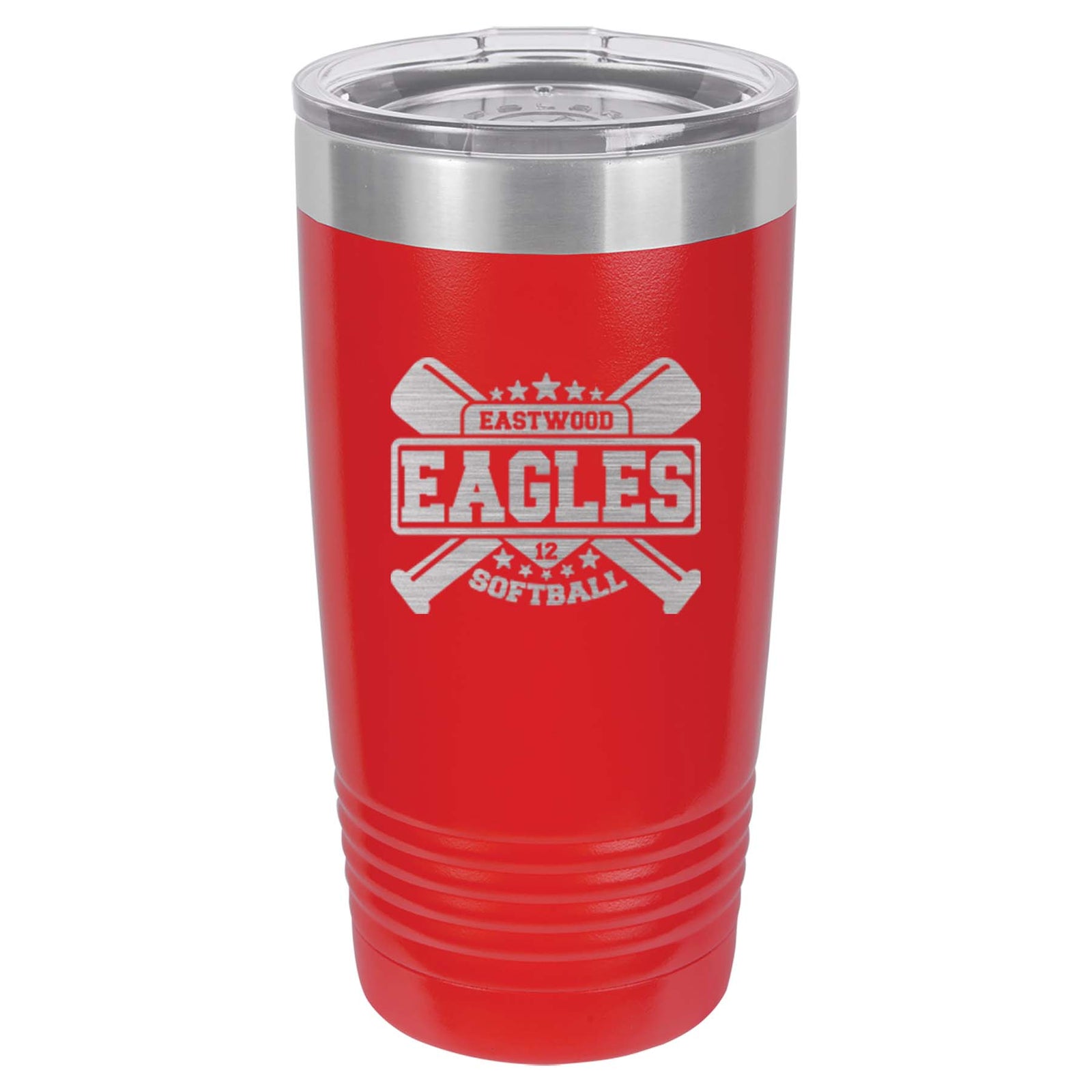Softball School Mascot - Engraved Polar Camel Tumbler or Water Bottle