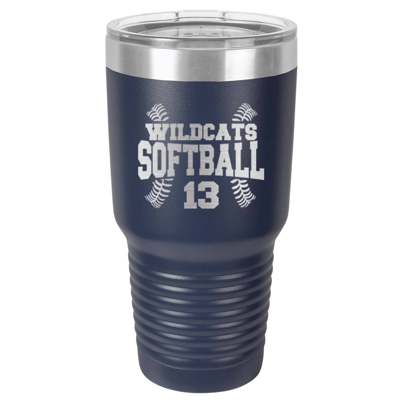 Softball School Mascot - Engraved Polar Camel Tumbler or Water Bottle