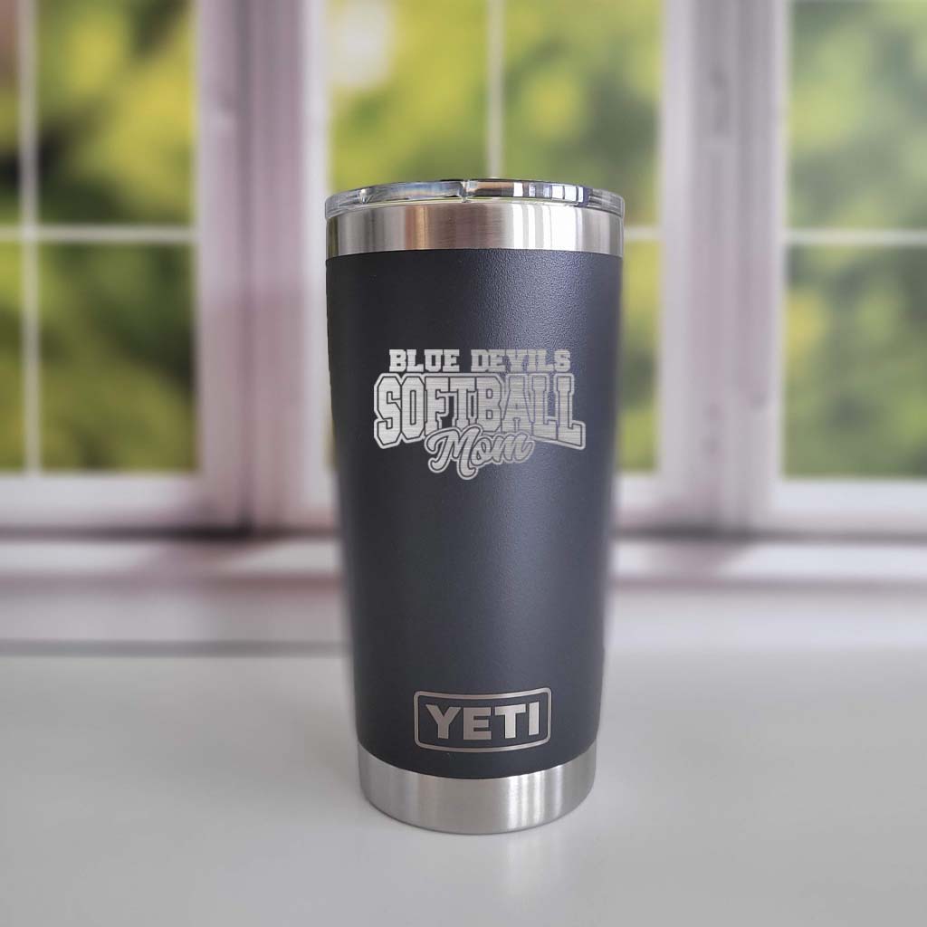Softball School Mascot - Engraved YETI Tumbler