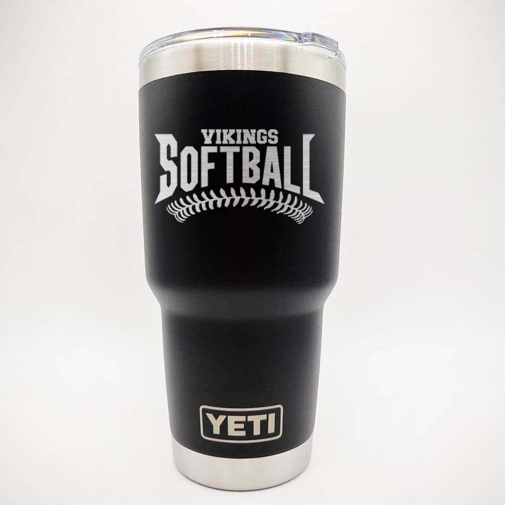 Softball School Mascot - Engraved YETI Tumbler
