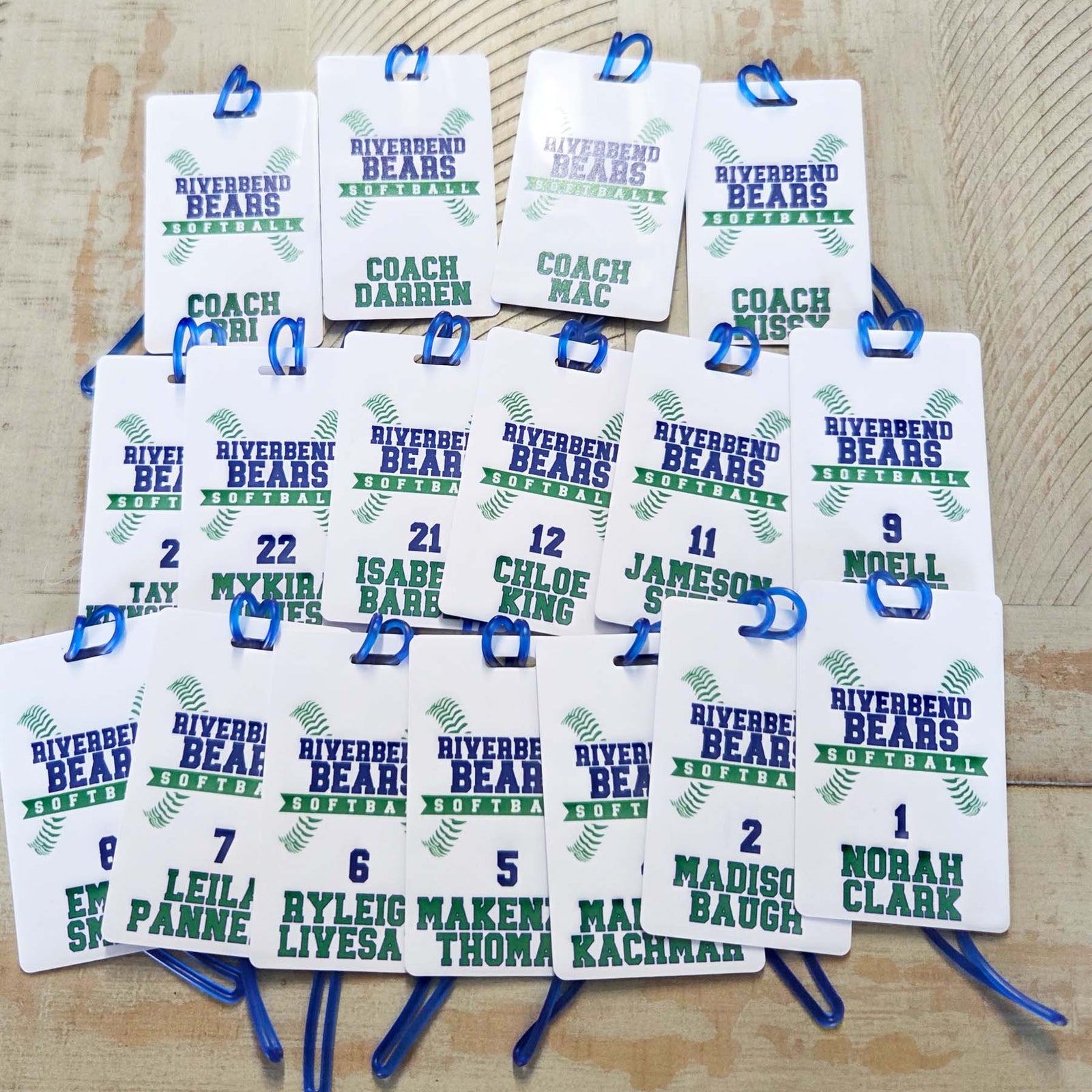 Softball Team Sports Bag Tag 3