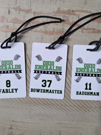 Softball Team Sports Bag Tag 3