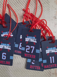 Softball Team Sports Bag Tag