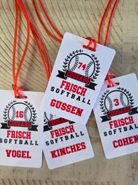 Softball Team Sports Bag Tag 4
