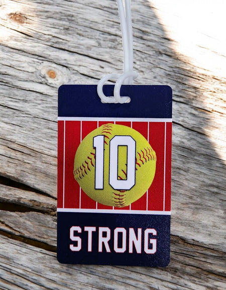 Personalized Softball Bag Tag