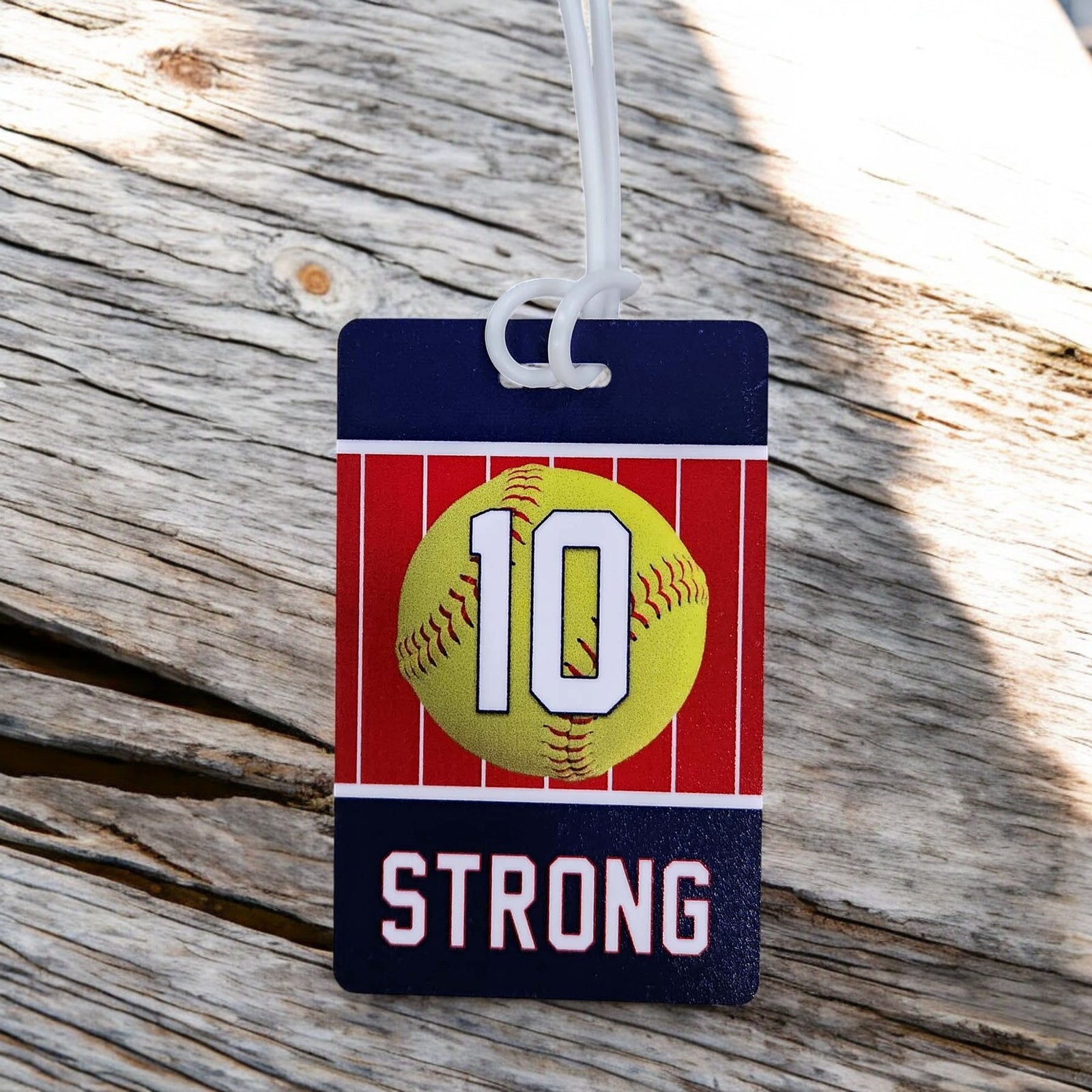 Personalized Softball Bag Tag